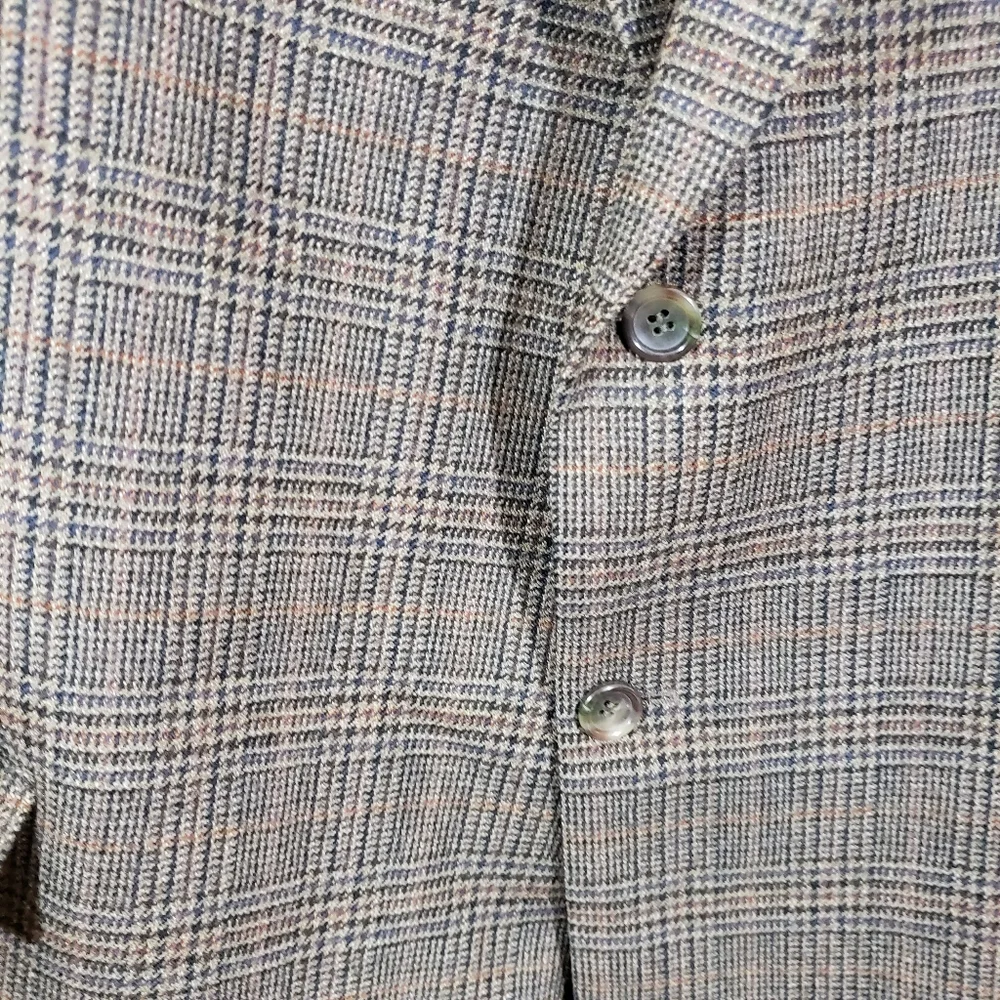 Botany Five Hundred Plaid Lambswool Blazer Jacket - Picture 10 of 16